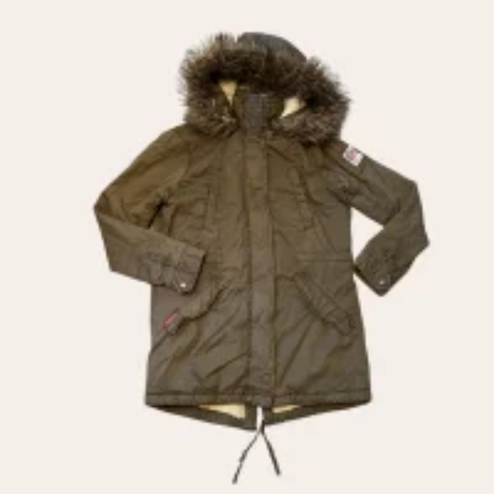 Army green parka